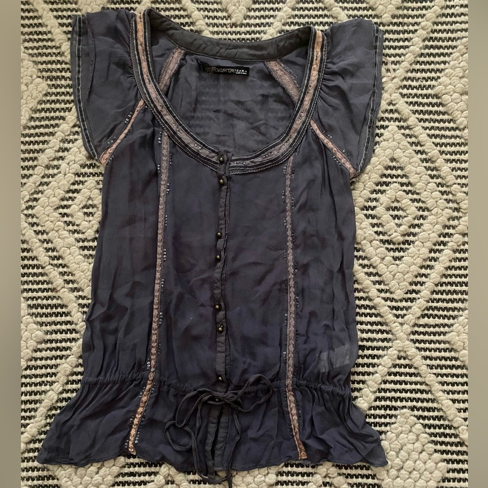 Zara Sheer Blouse